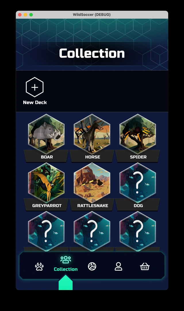 Ingame collection view